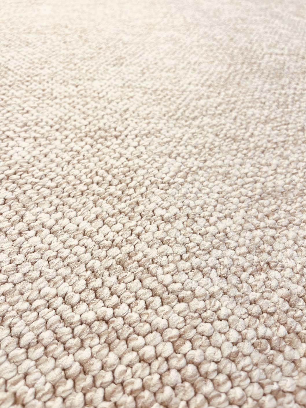Natural light beige loop pile carpet 315 CREATION