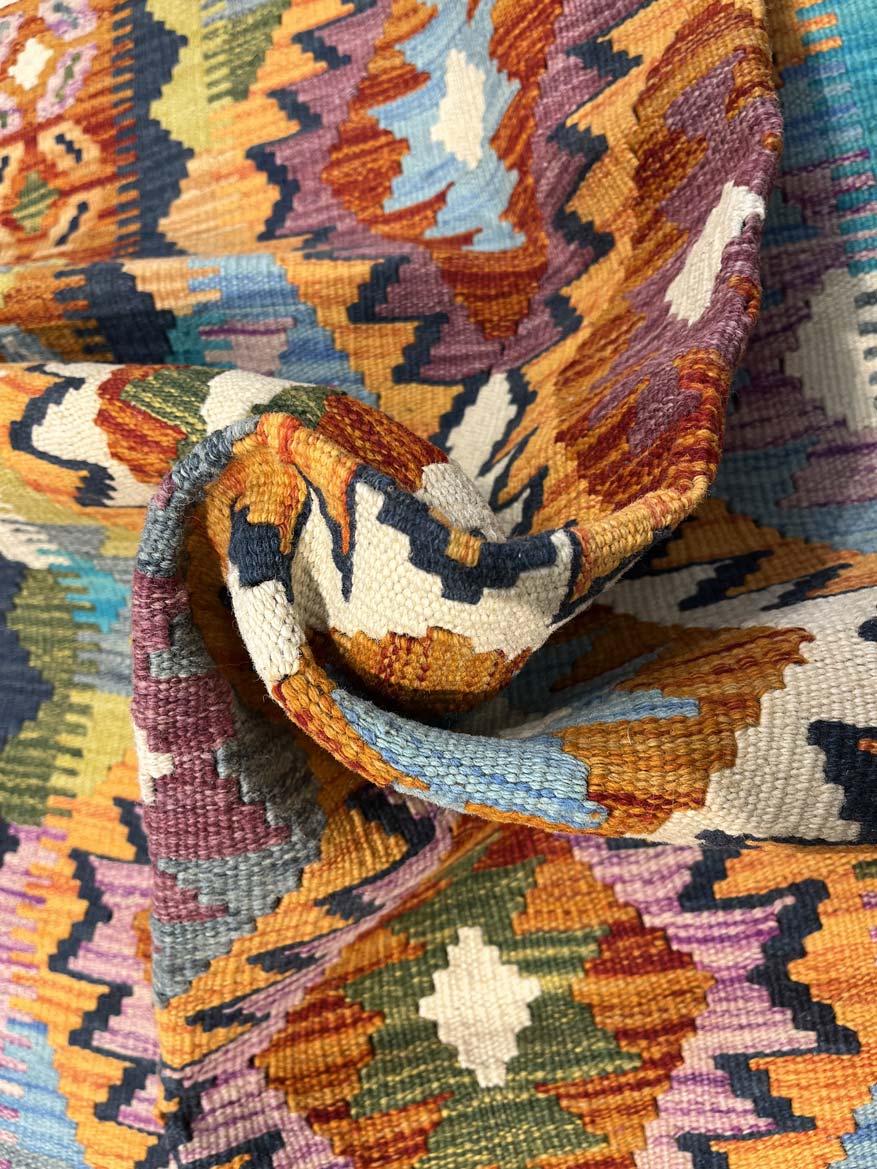 שטיח קילים 663 כתום/צבעוני 177*102 | KILIM