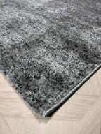 Basic Plain Carpet 456 01 Grey/Black | BASIC