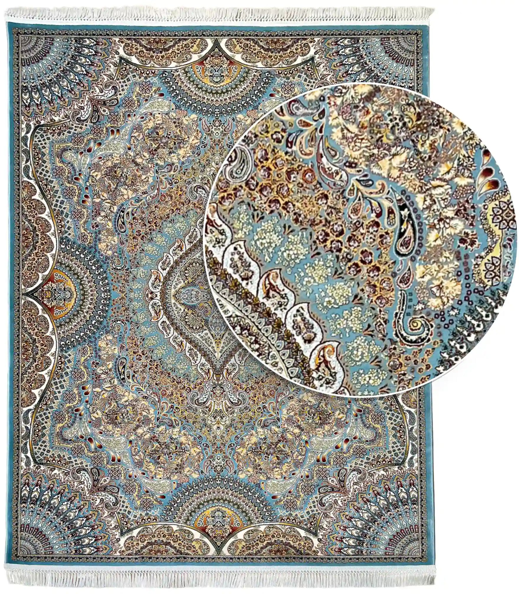 Tehran Carpet 631 Light Blue | TEHRAN