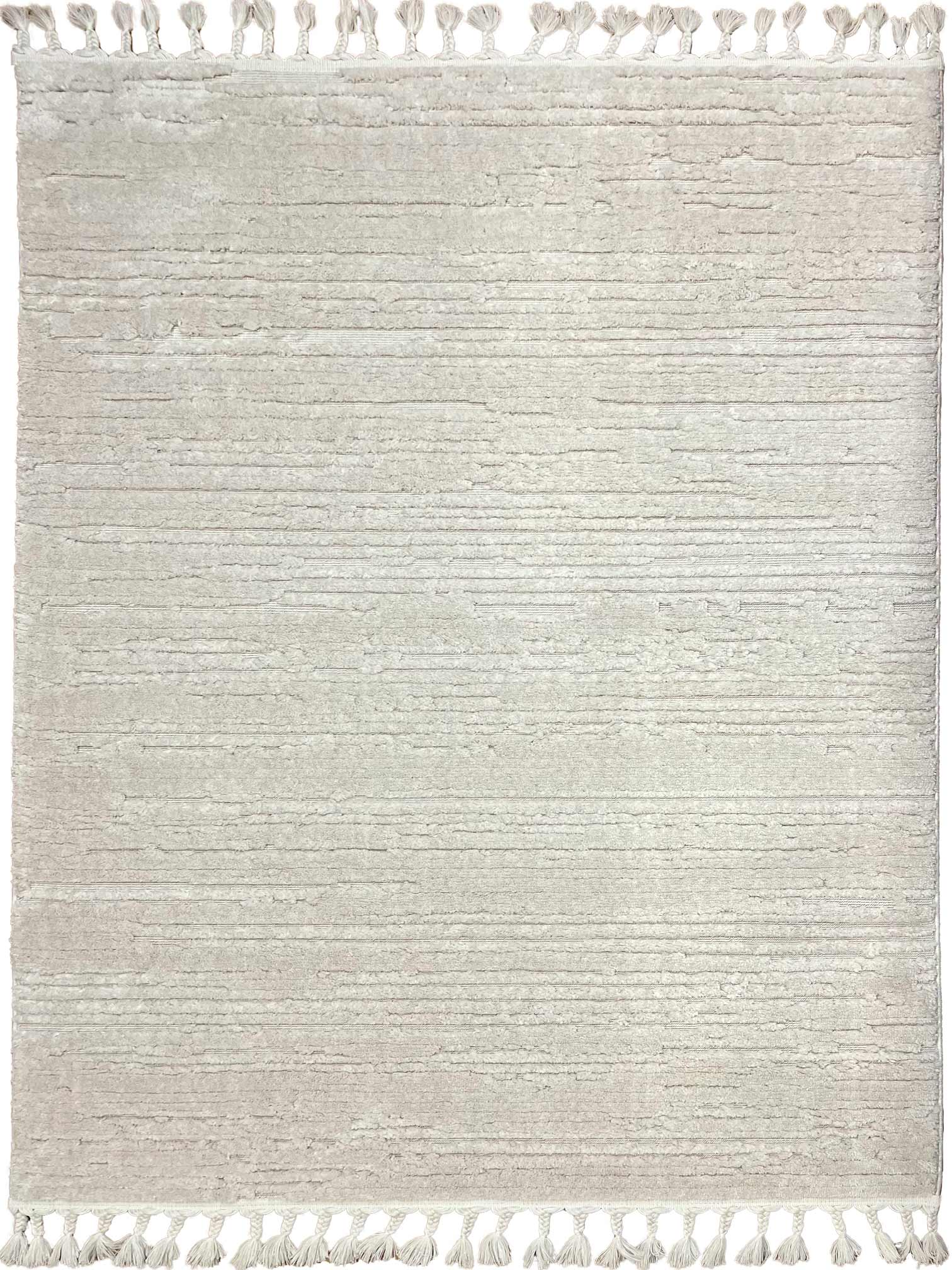 Soft Cream Rug 464 with Fringes | SOFT