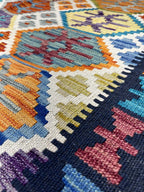 שטיח קילים מסגרת 665 כחול-כהה/צבעוני 245*179 | KILIM