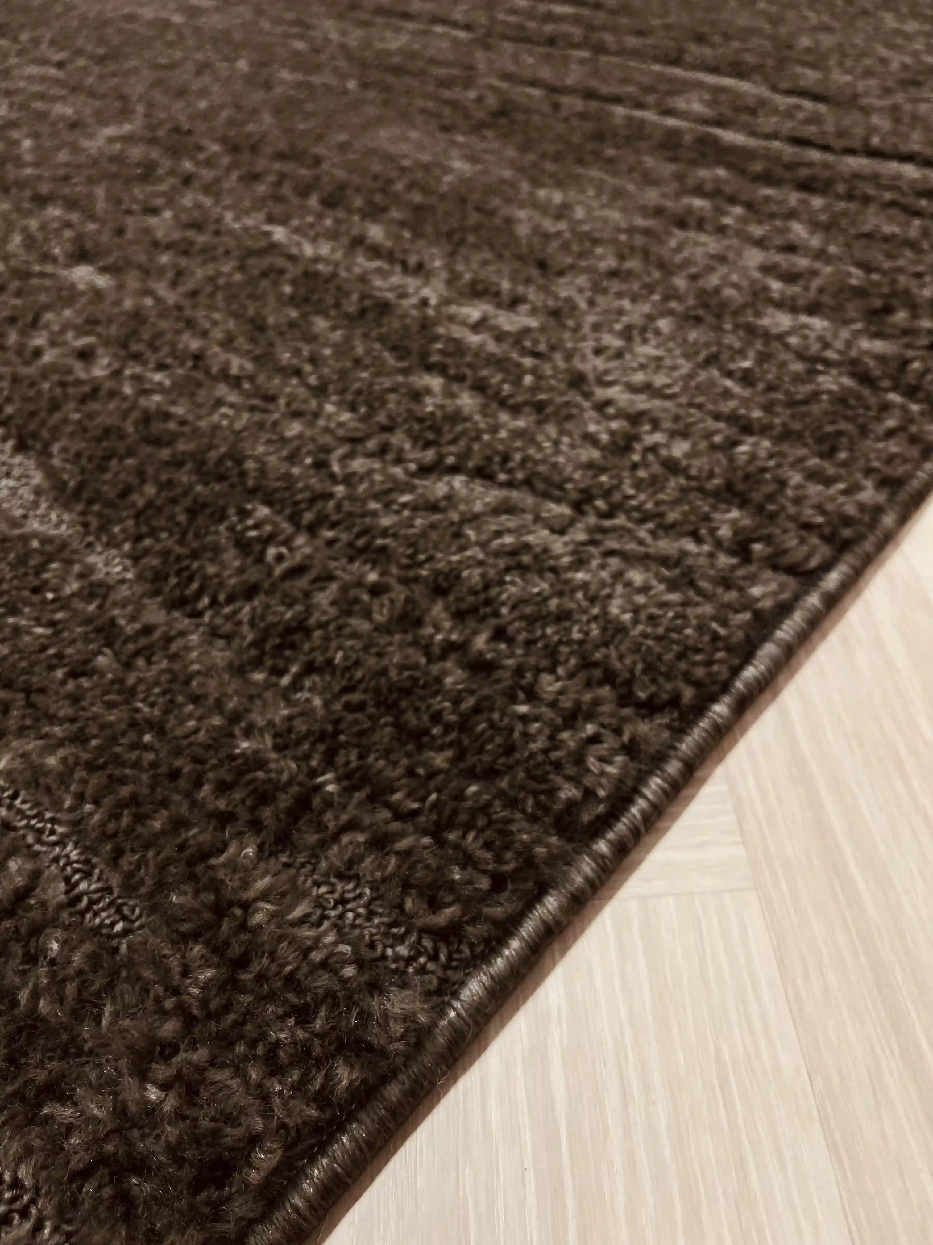 Soft 460 brown carpet with fringes | SOFT