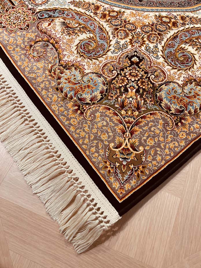 Tehran Carpet 634 Beige/Black | TEHRAN