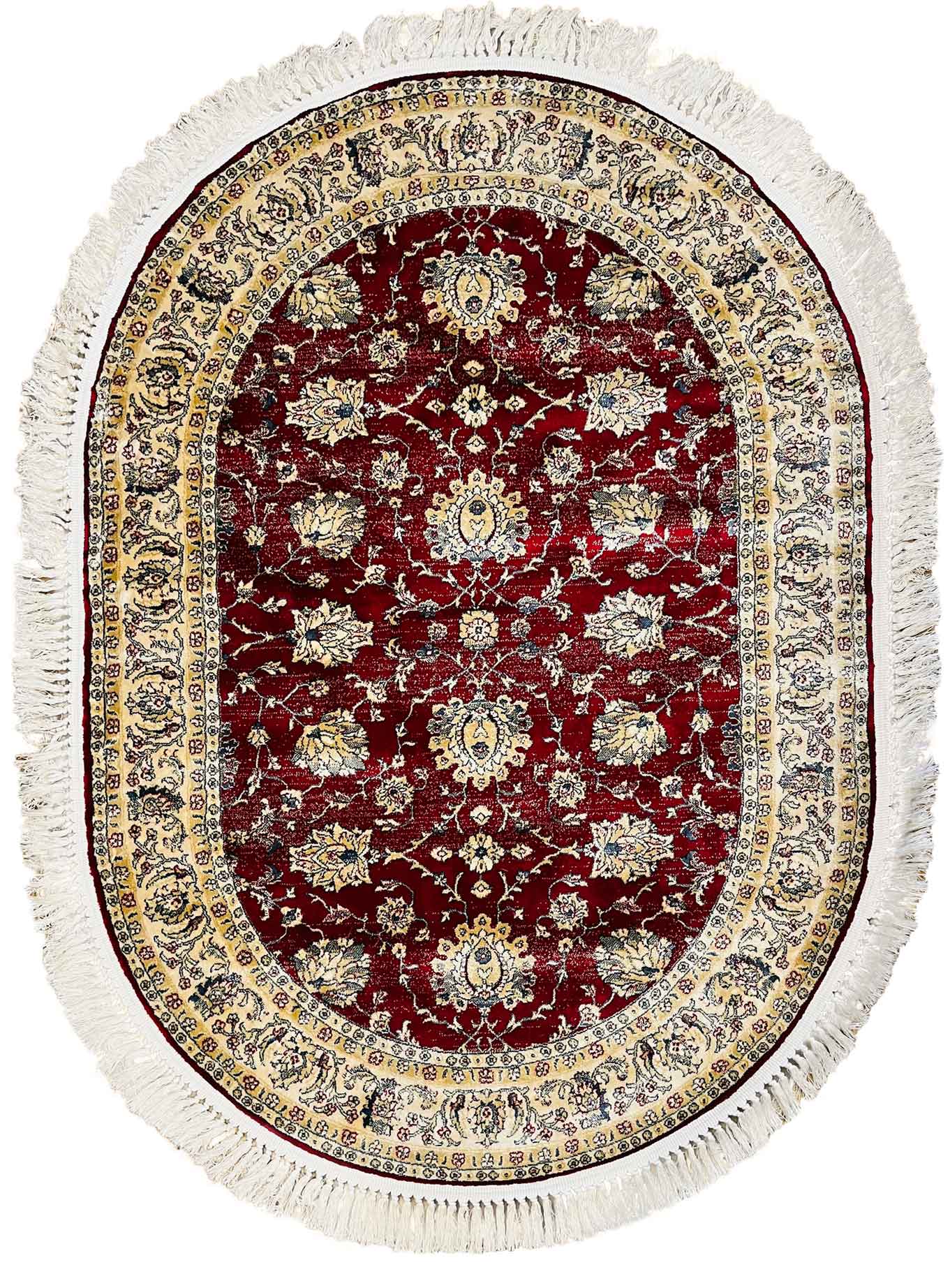 Classic Oval Carpet Red 604