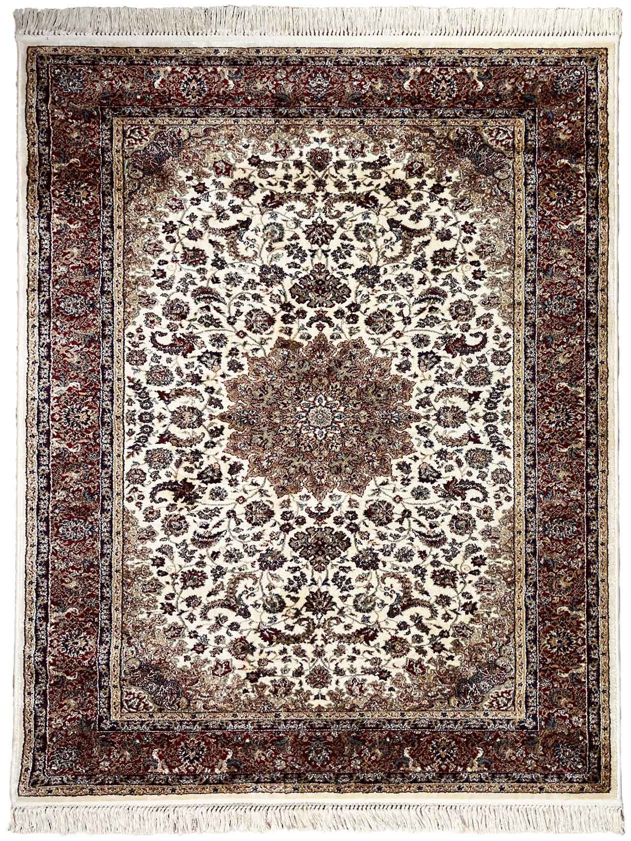 שטיח סילקי קאשן 617 בז' אדום