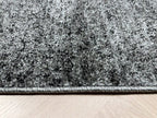 Basic Plain Carpet 456 01 Grey/Black | BASIC
