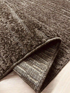 Soft 460 brown carpet with fringes | SOFT