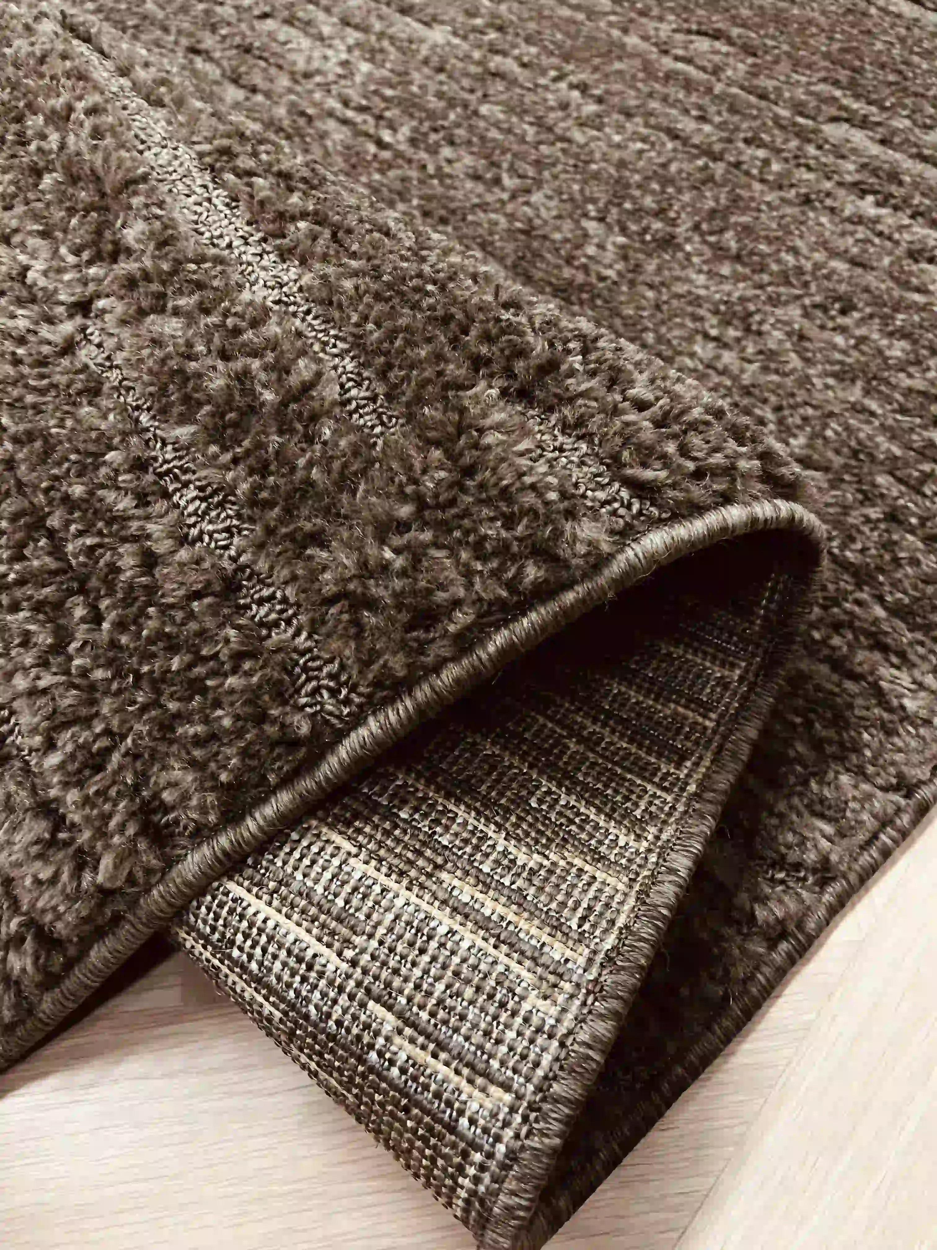 Soft 460 brown carpet with fringes | SOFT