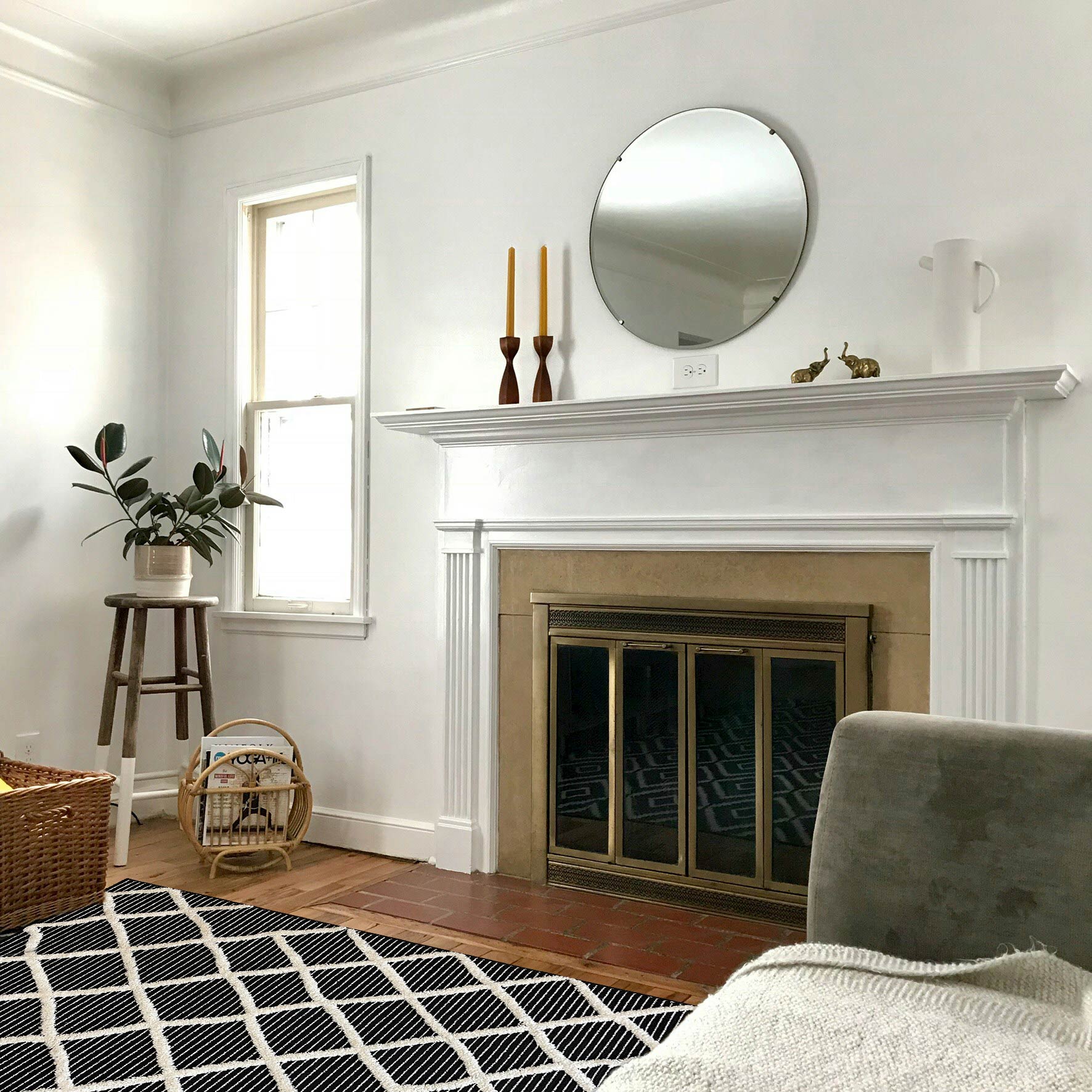 שטיח ורונה שחור/לבן 267