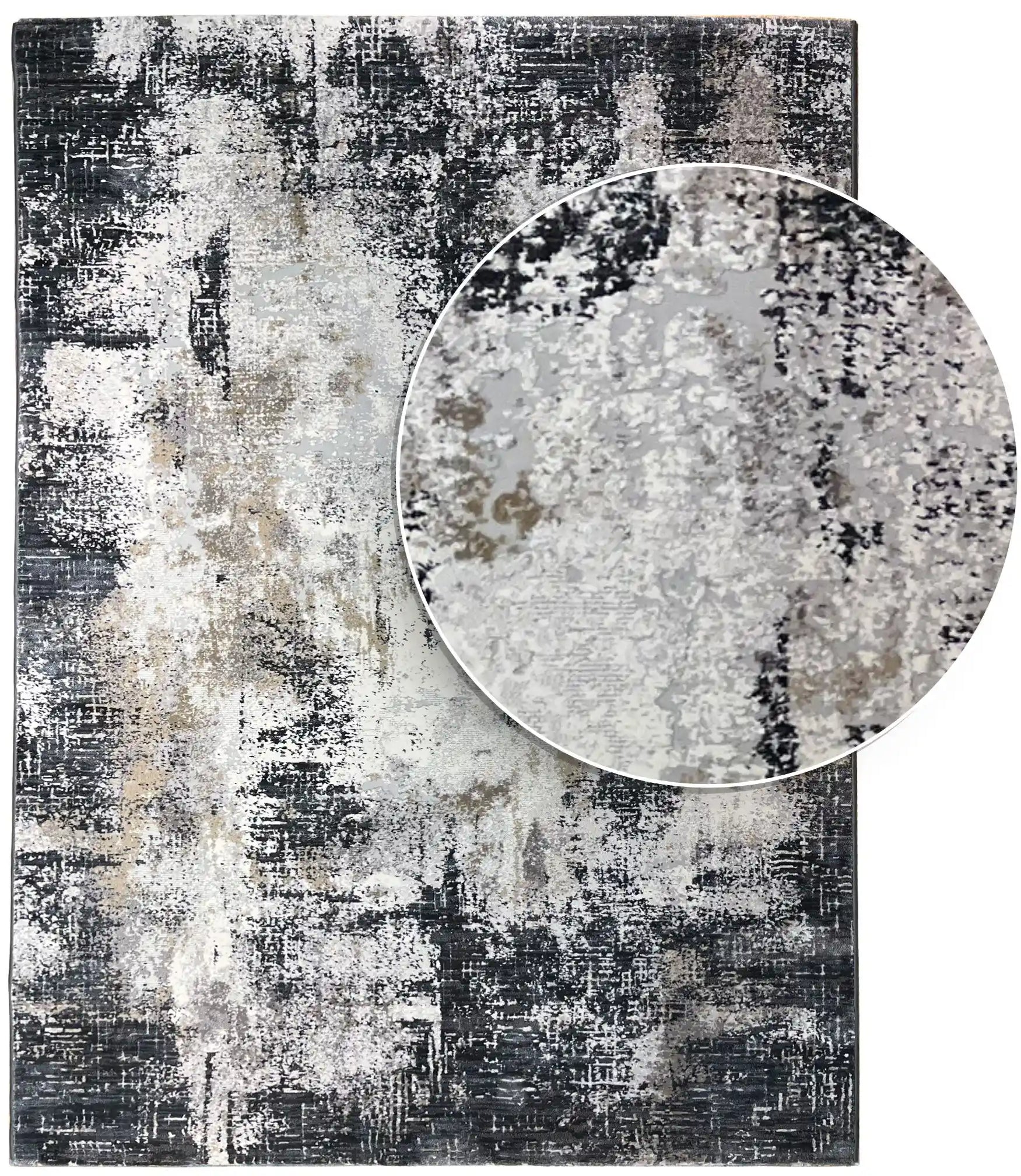 Brussels carpet beige/black 857 | BRUSSEL