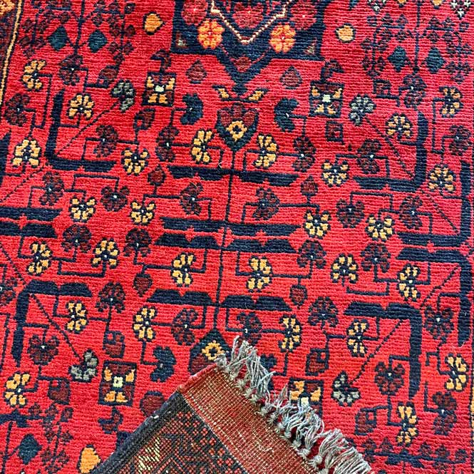 שטיח ראנר אפגני ארסרי 912 אדום 294*85 | AFGHAN