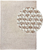 Natural loop pile carpet beige-bleached/white 282 CREATION