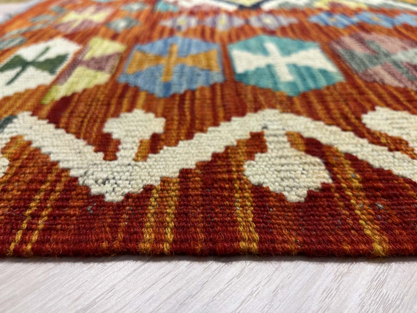 שטיח קילים 671 כתום/צבעוני 304*195 | KILIM