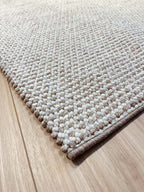 Natural loop pile carpet beige-bleached/white 282 CREATION