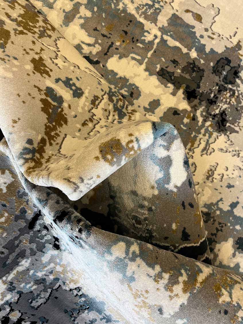 Abstract gray/colorful carpet 118