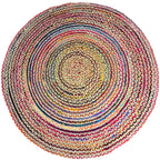 שטיח יוטה צבעוני עגול 304