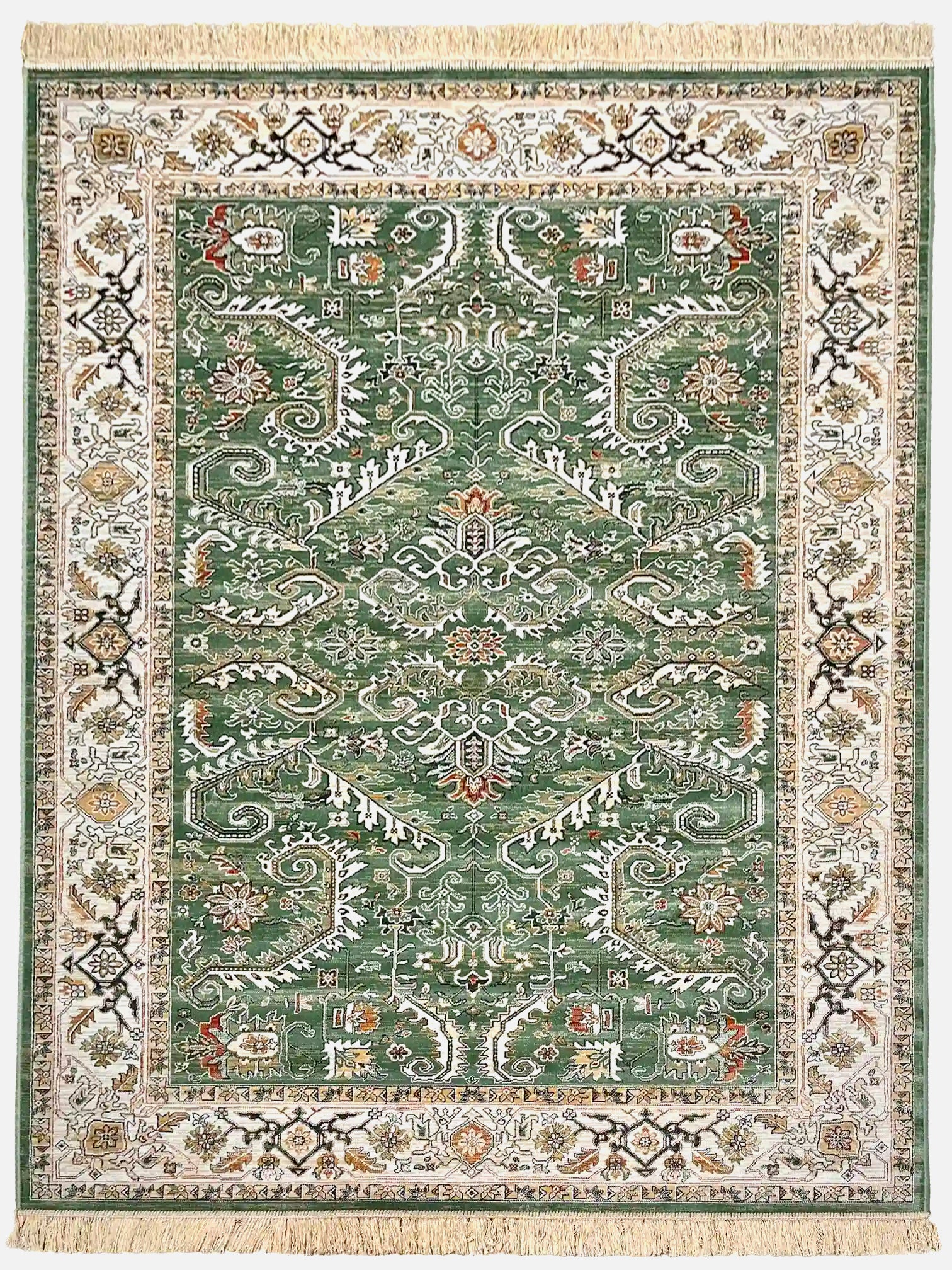 Vintage Silk Carpet 639 05 Green | SILK