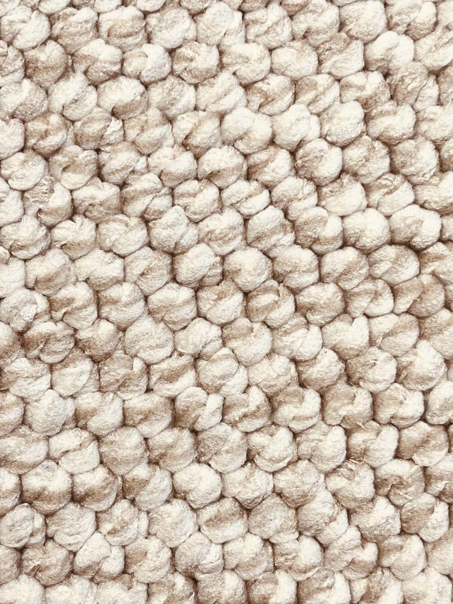 Natural light beige loop pile carpet 315 CREATION