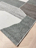 שטיח פרייה 337 02 קרם/אפור/זית | FREYA