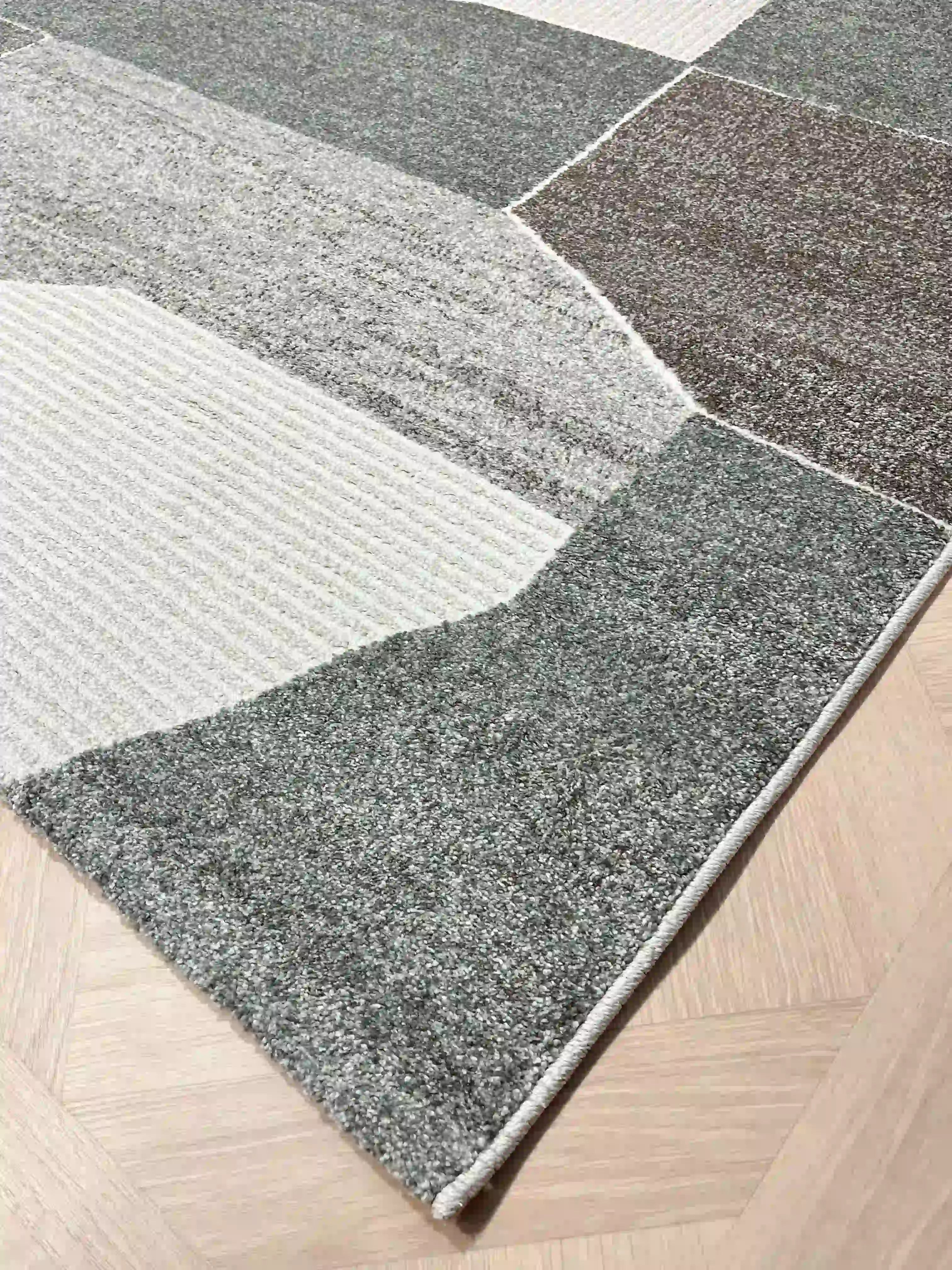 שטיח פרייה 337 02 קרם/אפור/זית | FREYA