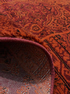 שטיח עגול אפגני 238 אדום | AFGHAN