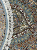 Tehran Round Carpet 631 Light Blue | TEHRAN