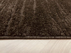 Soft 460 brown carpet with fringes | SOFT