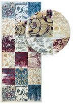 CRANBERRY Colorful Runner Rug 434