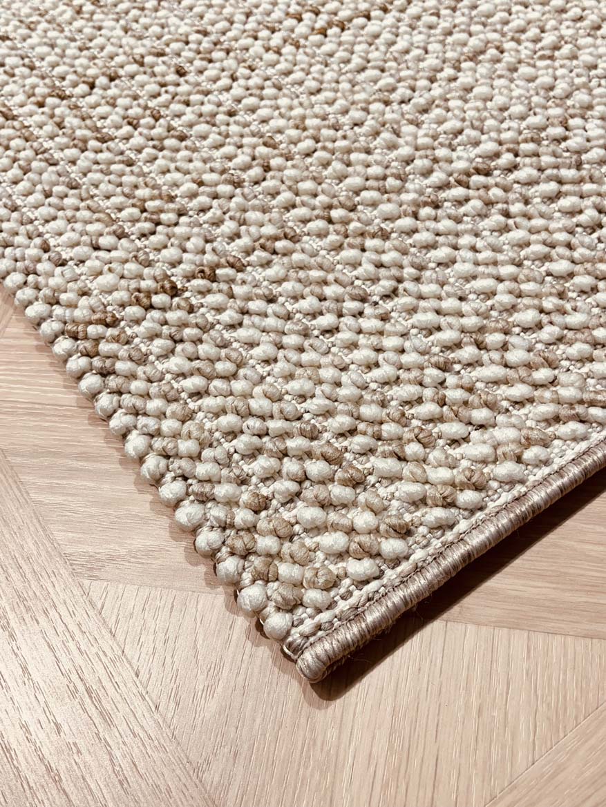 NATURAL loop pile carpet, natural beige/white 284