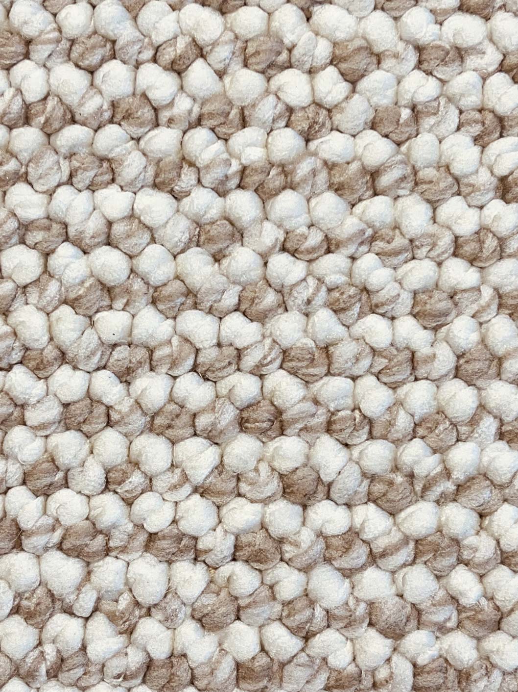 Natural loop pile carpet beige-bleached/white 282 CREATION