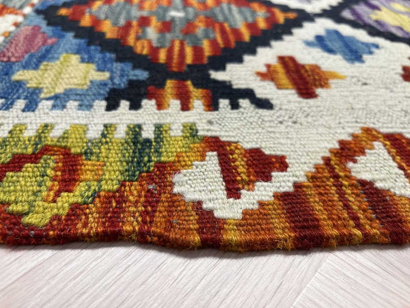 שטיח קילים 672 כתום/צבעוני 248*182 | KILIM