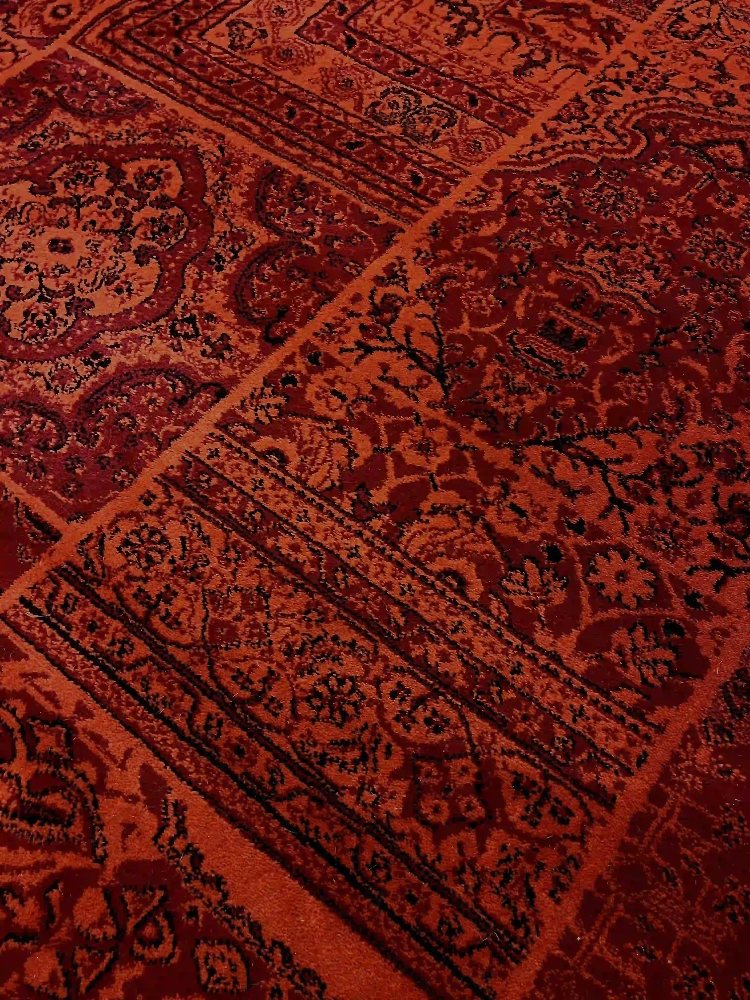 שטיח עגול אפגני 238 אדום | AFGHAN