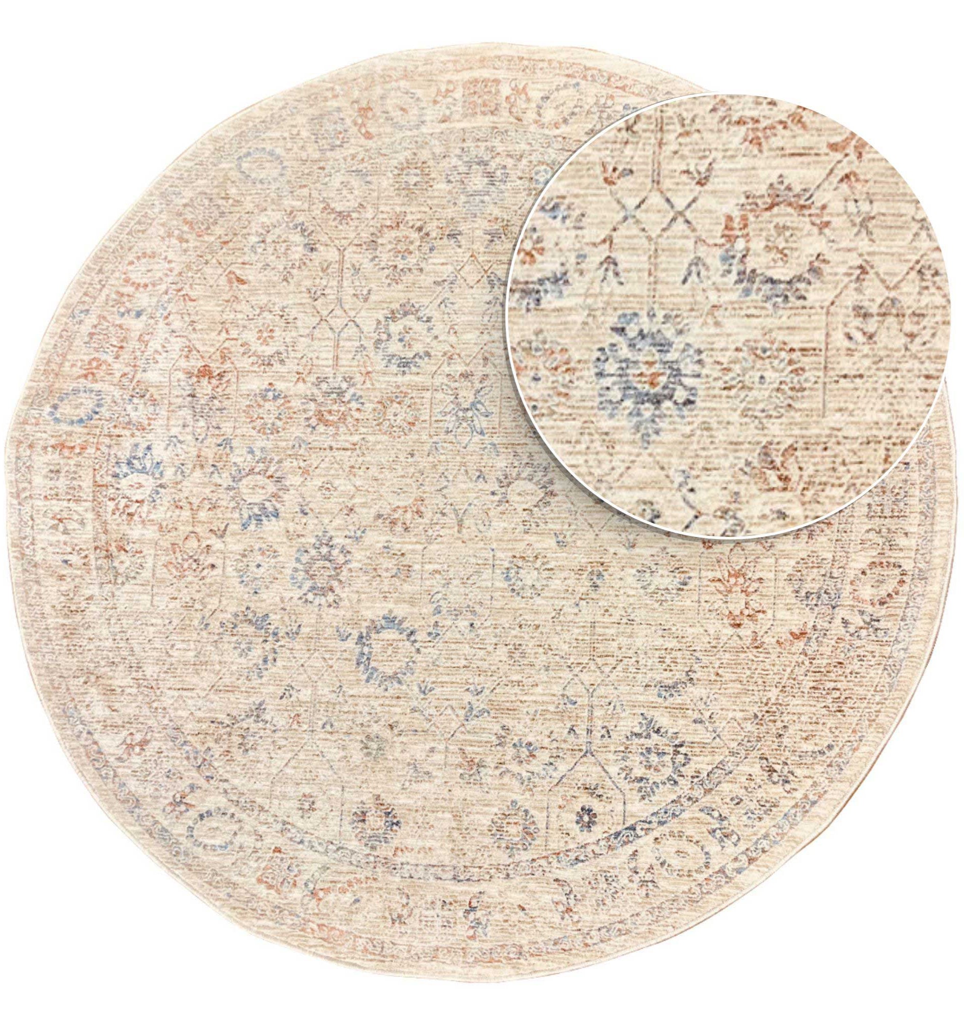 שטיח וינטג' מדלן עגול 415 צבעוני | MADELEINE