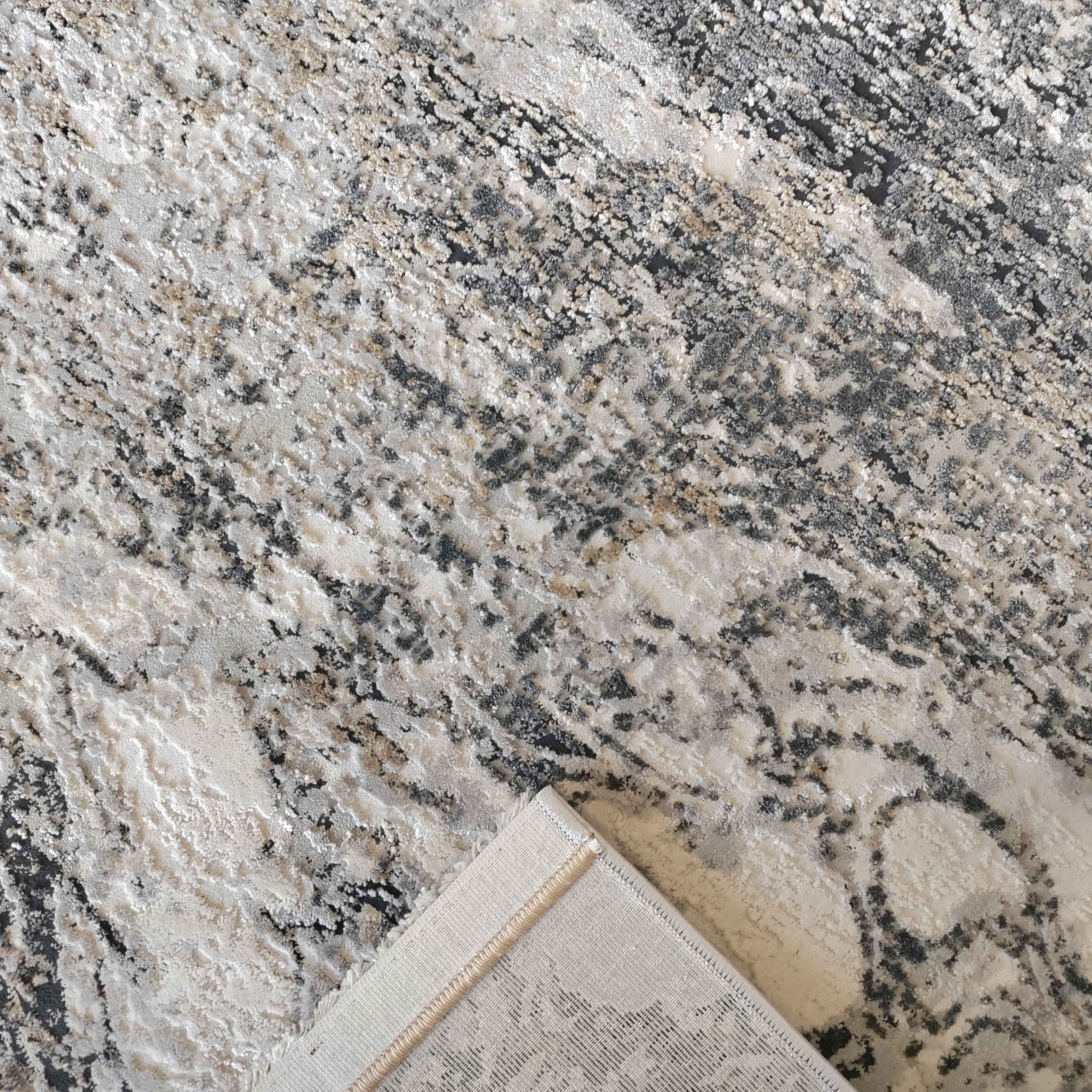 Abstract carpet gray/beige 110