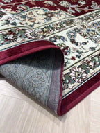 Persian Silk Carpet 639 02 Red/Beige | SILK