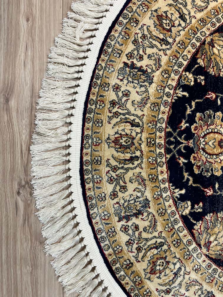 Classic Blue Oval Rug 605