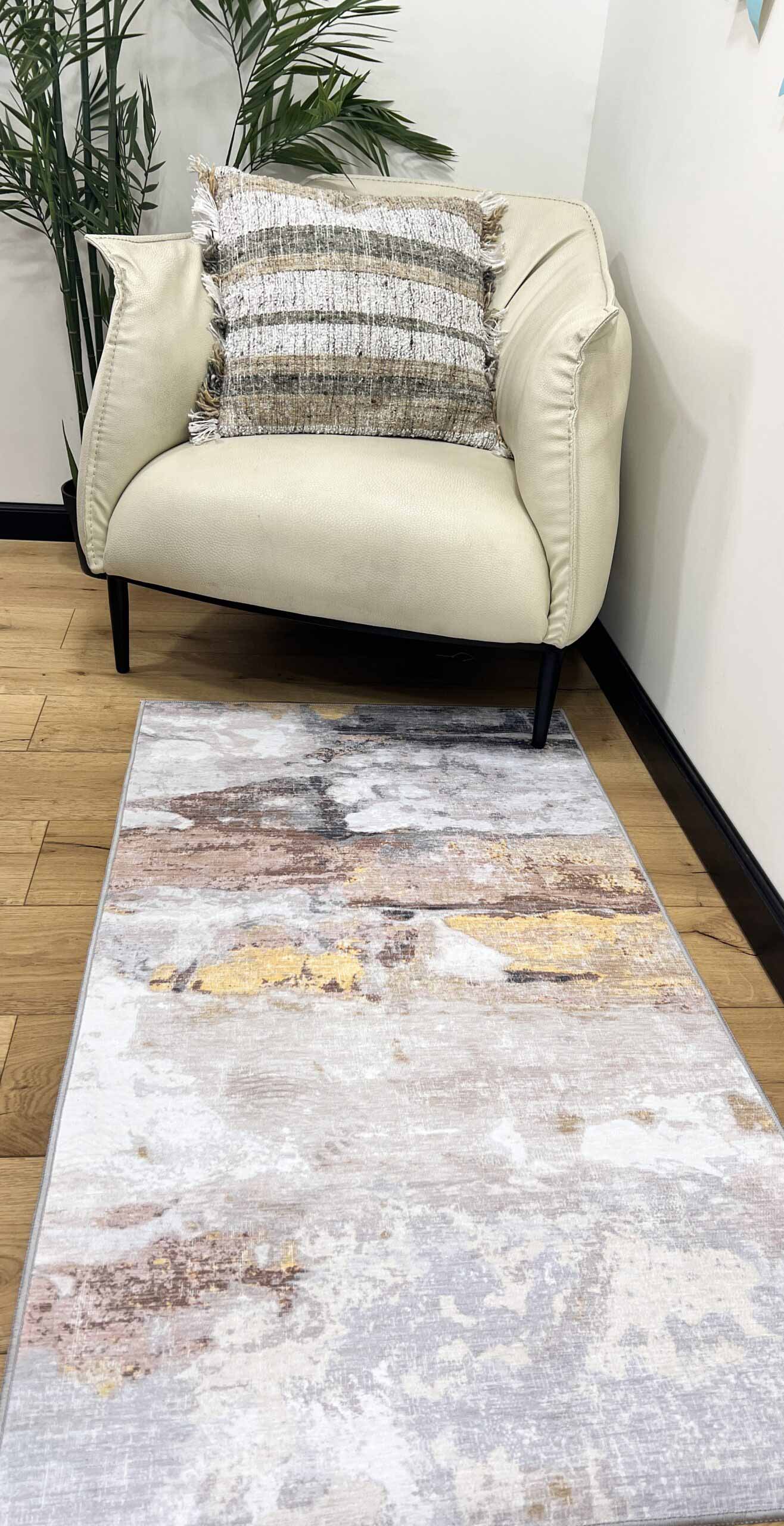 שטיח מודפס רימיני 700 צהוב