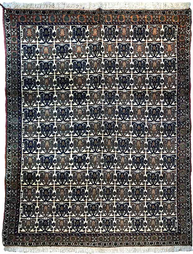 שטיח שהרבאבק פרסי 908  חום/בז' 194*130 | SHAHRBABAK