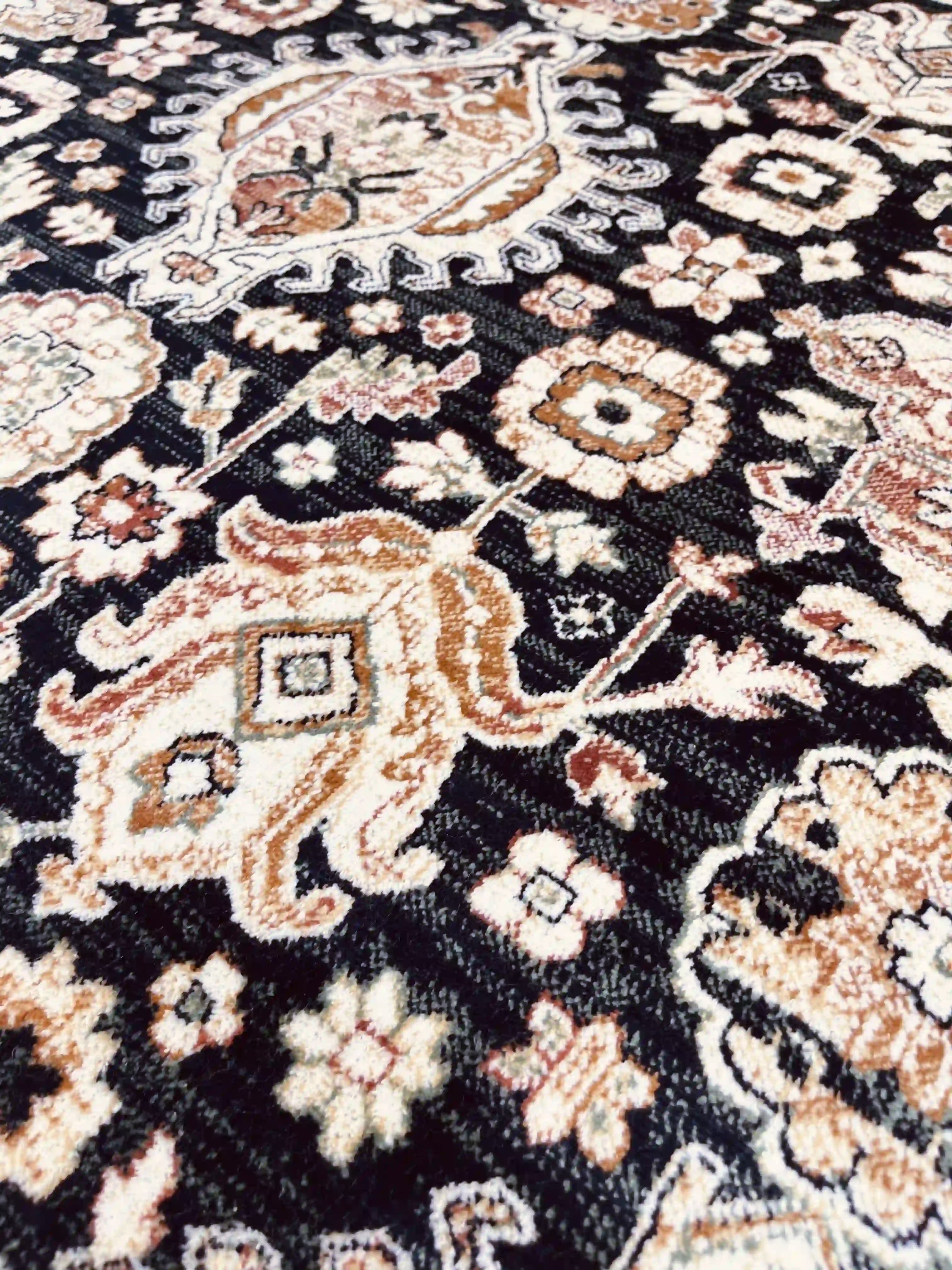 Vintage Silk Carpet 639 01 Dark Blue | SILK