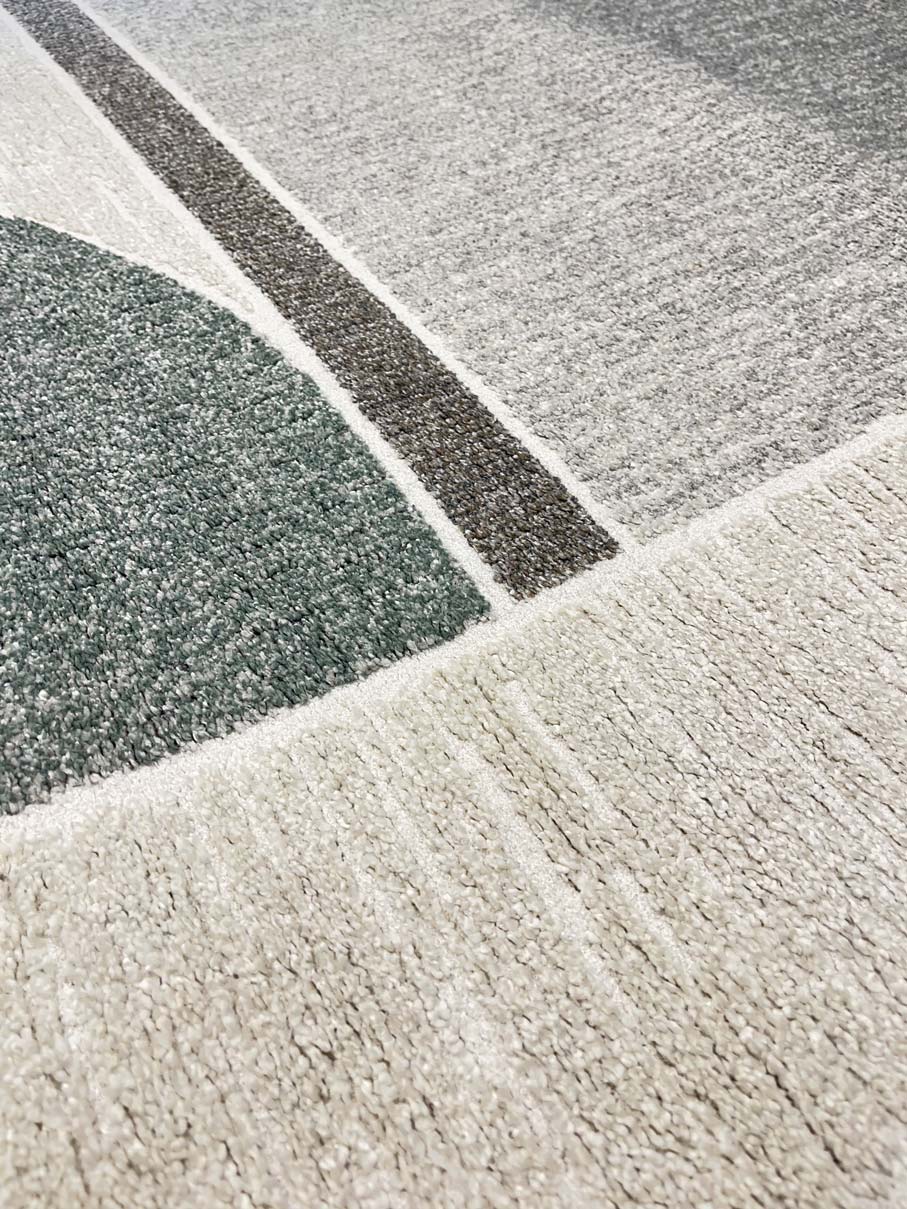 FREYA Carpet 337 Cream/Grey/Olive | FREYA