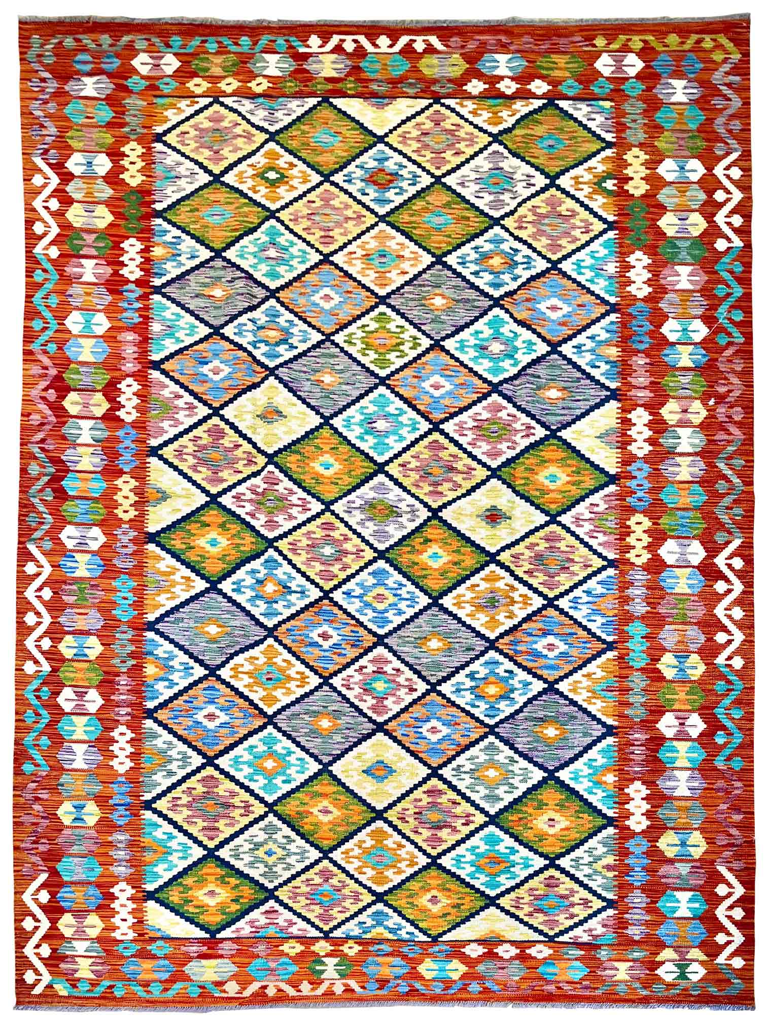 שטיח קילים 671 כתום/צבעוני 304*195 | KILIM
