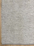 Looped rug 308 white/light gray | CREATION