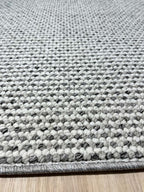 Natural loop pile rug 309 white/dark grey | CREATION