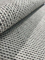 Natural loop pile rug 309 white/dark grey | CREATION