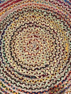 שטיח יוטה צבעוני עגול 304