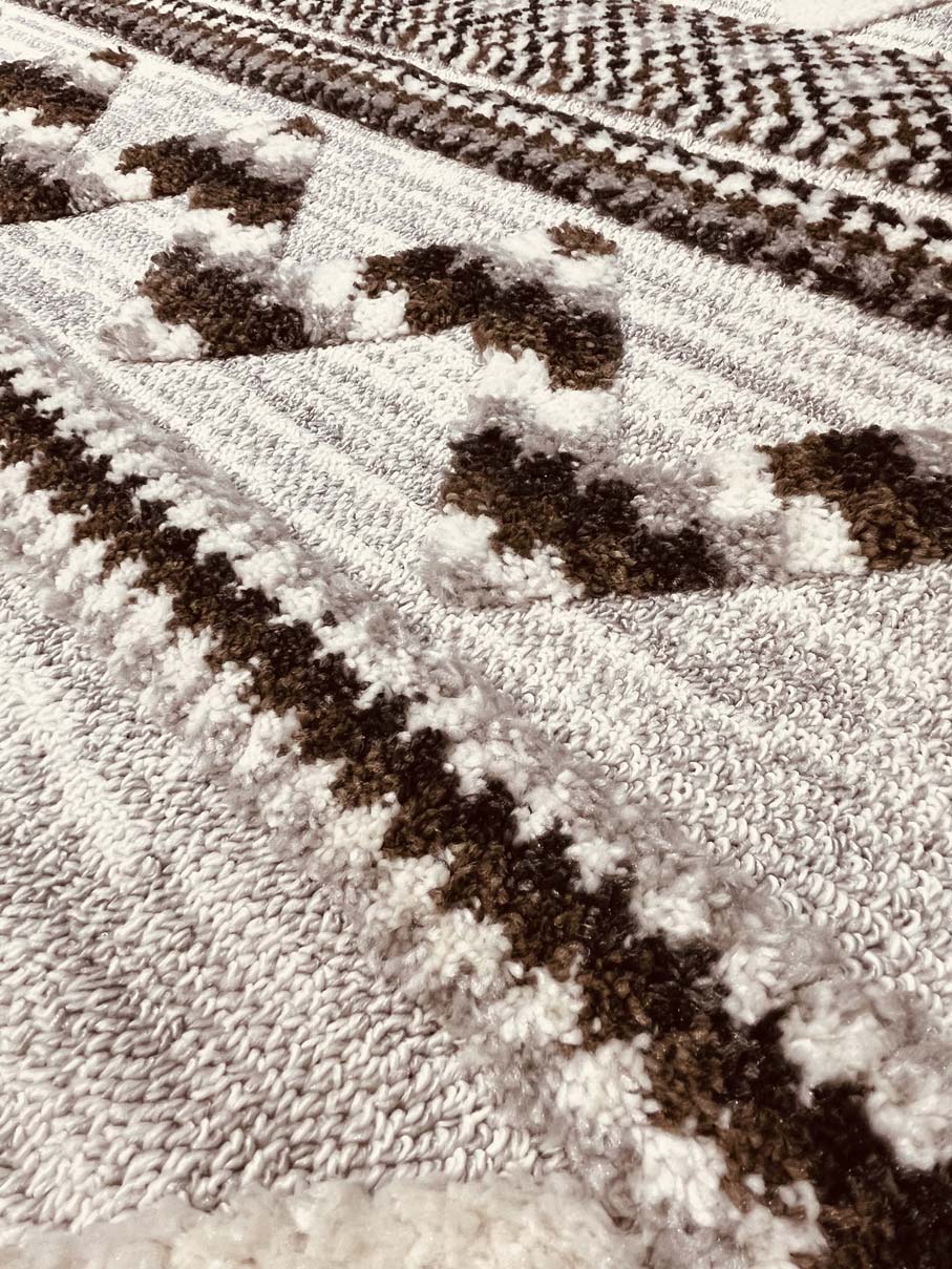 שטיח נורדי חום/אפור 334 | NORDIC