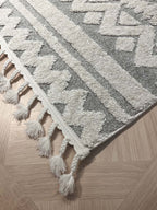 שטיח נורדי סקנדינבי 250 אפור/לבן | NORDIC