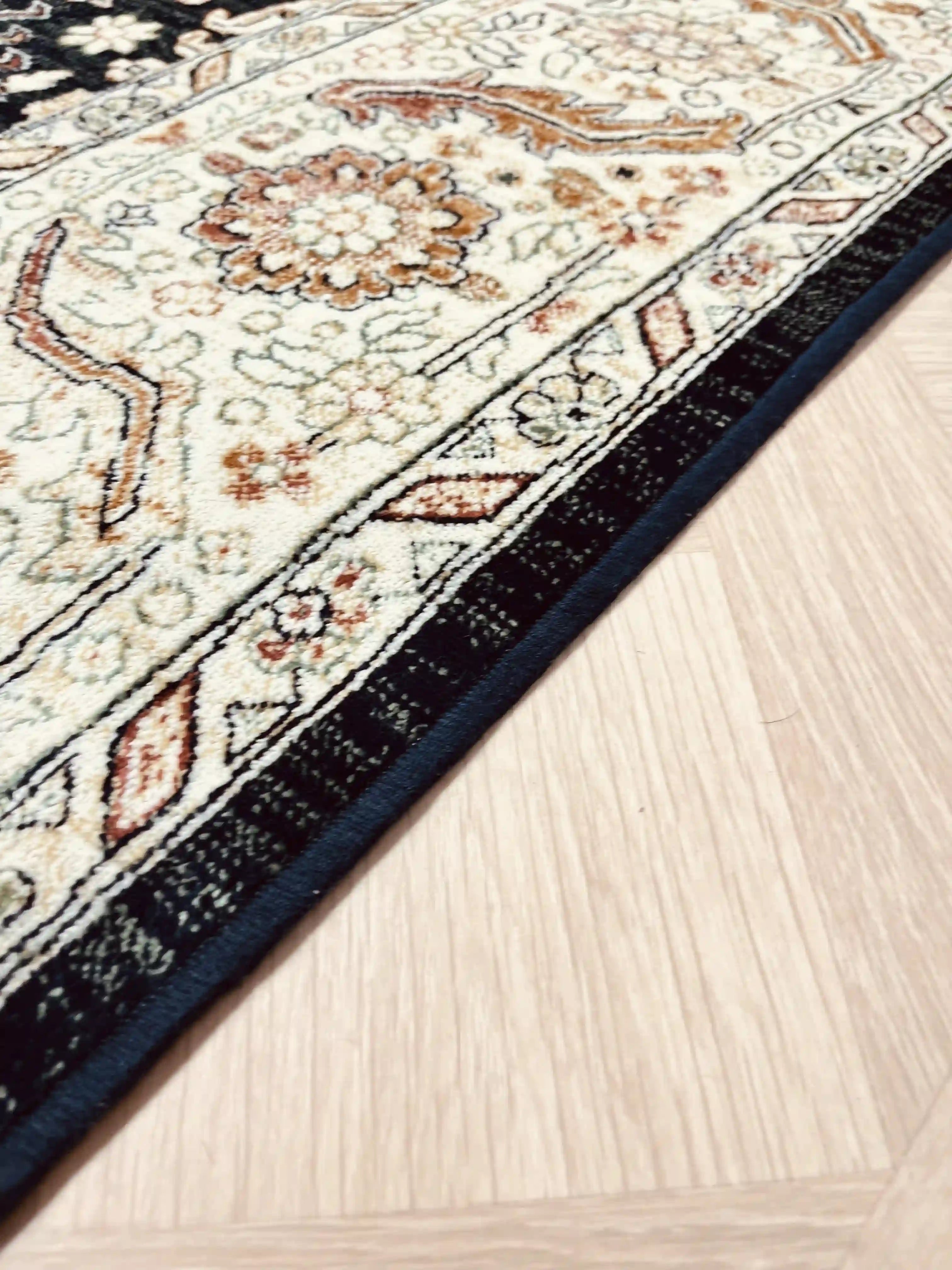 Vintage Silk Carpet 639 01 Dark Blue | SILK