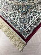 Persian Silk Carpet 639 02 Red/Beige | SILK